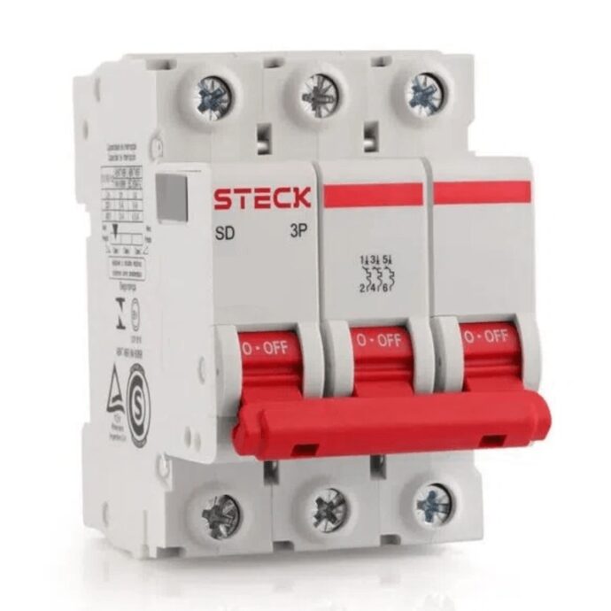 DISJUNTOR SERIE SD63 02A 3P CURVA C 3KA SDD63C02 004.832