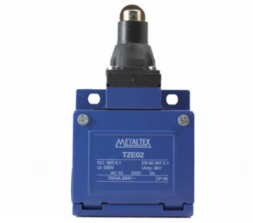 Chave Fim de Curso Atuador Pino Com Rolete 1NA+1NF IP66 TZE02 Metaltex 018.353