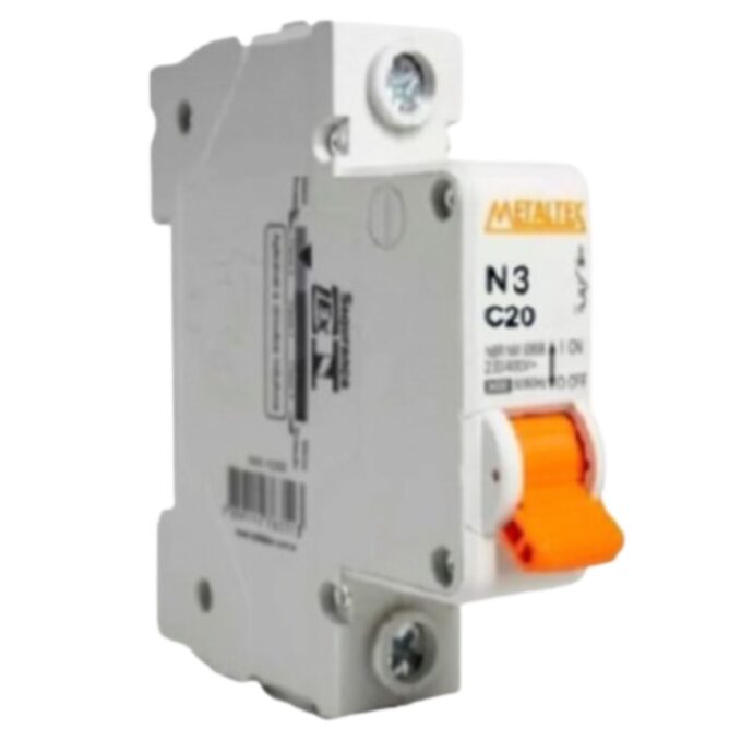 MINI DISJUNTOR 3KA 1 PÓLO CURVA C 20A N3-1C20 I18565 004.029