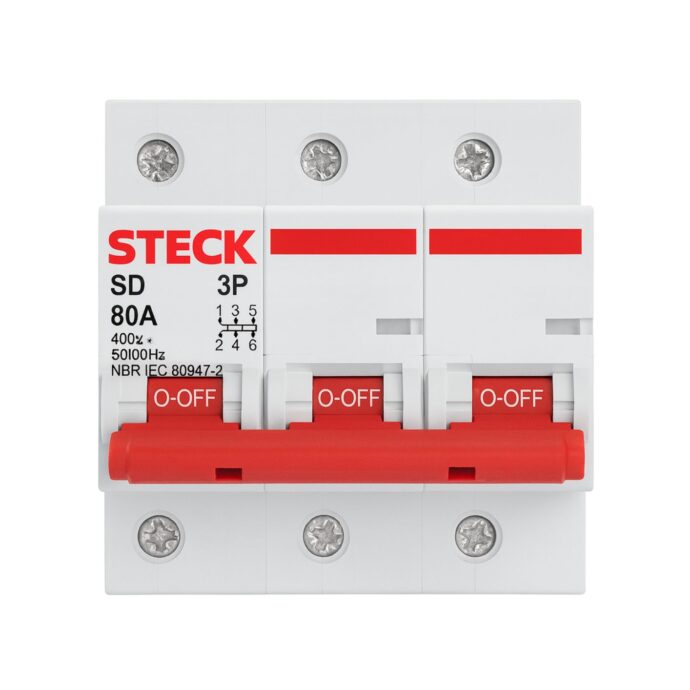 DISJUNTOR SERIE SD3 080A 3P CURVA C 10KA SDD3C80 004.843