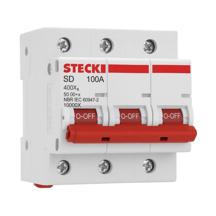 DISJUNTOR SERIE SD3 100A 3P CURVA C 10KA SDD3C100 004.844