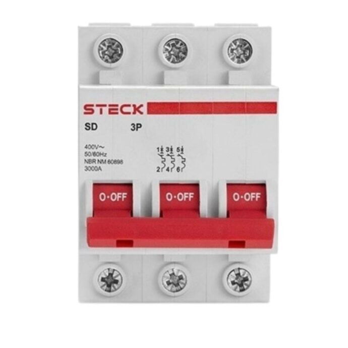 DISJUNTOR SERIE SD63 06A 3P CURVA C 3KA SDD63C06 004.834