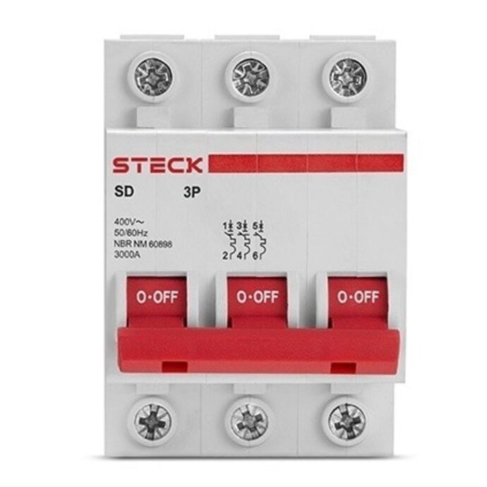 DISJUNTOR SERIE SD63 32A 3P CURVA C 3KA SDD63C32 004.839