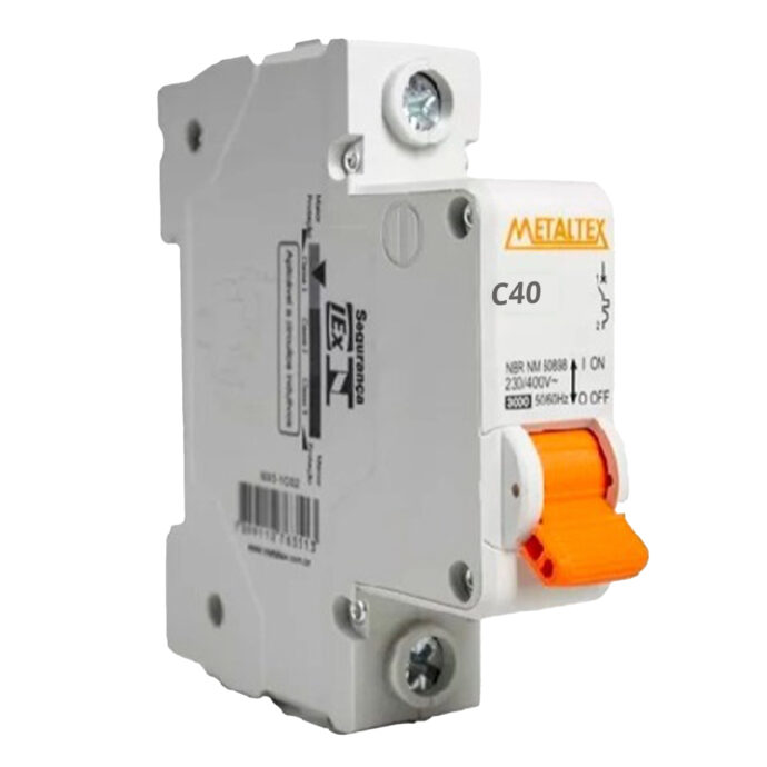 DISJUNTOR MINI 40A 1 POLO CURVA C N3-1C40 MTX 004.032