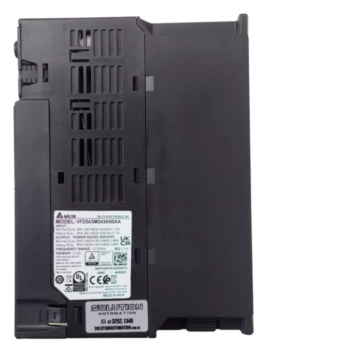INVERSOR MS300 3HP 460V 3F-C/STO VFD5A5MS43ANSAA 200.213