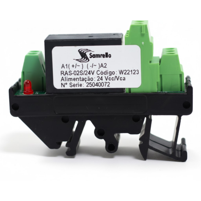 RELE ACOPLADOR DUPLO CONTATO RAS-02S/24V 22123 023.330
