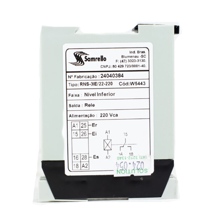 RELE NIVEL RNS-3IE/22-220 INF ALIM 220VCA 5443 024.054