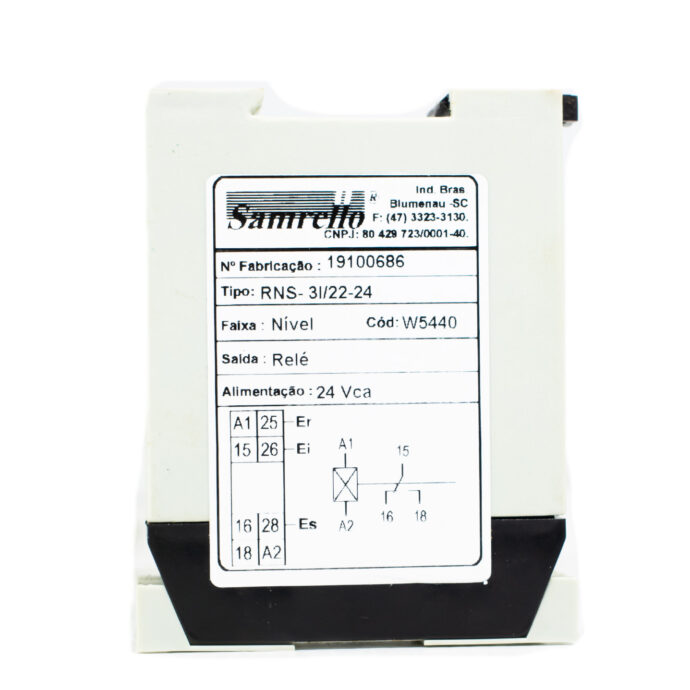 RELE DE NIVEL RNS-3I/22-24 INFERIOR 24VCA *5440 SAMRELLO 024.061