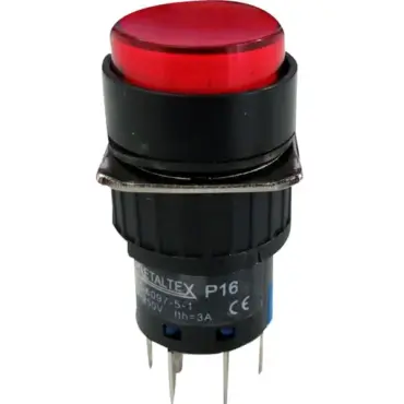 BOTÃO PULSO ILUM 220VCA VERMELHO P16-BR2-R2 MTX 008.080
