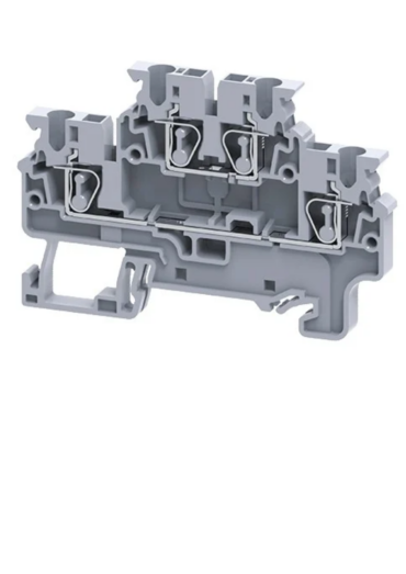 BORNE MOLA DUPLO 2,5MM CXDL2,5 CINZA CON 015.089