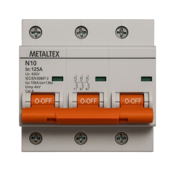 MINI DISJUNTOR 10KA 3 PÓLOS 125A N10-3P125 I19434 004.072