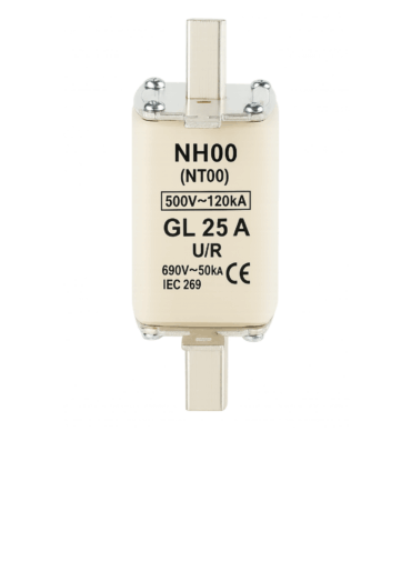 FUSIVEL NH000 25A 500V 120KA GL U/R 106.043