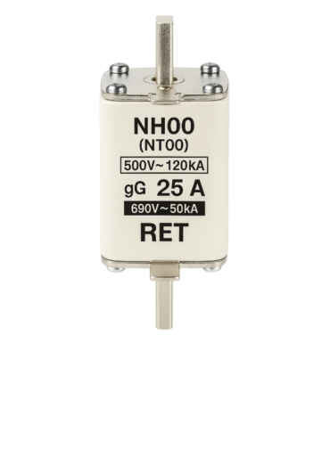 FUSIVEL NH000 25A 500V 120KA RET 106.032