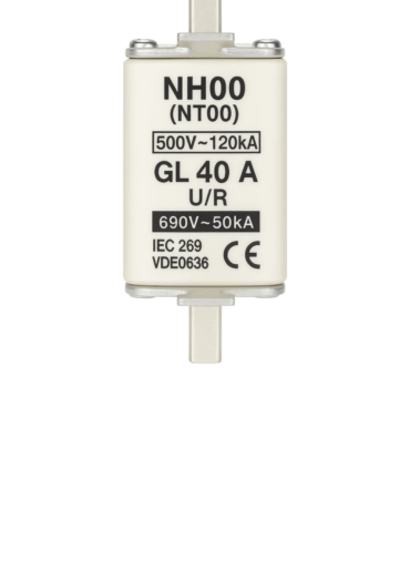 FUSIVEL NH000 40A 500V 120KA GL U/R 106.046