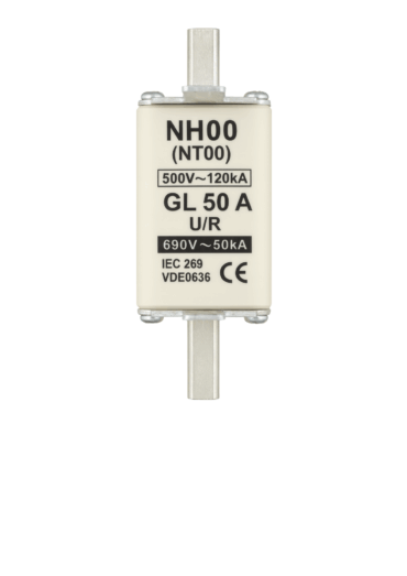 FUSIVEL NH000 50A 500V 120KA GL U/R 106.047
