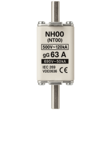 FUSIVEL NH000 63A 500V 120KA RET 106.037