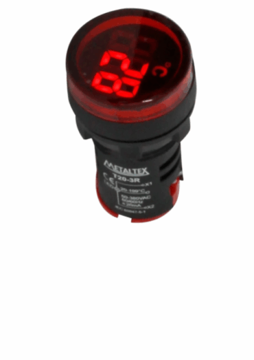 INDICADOR TEMP DIG 22MM VM 3 DIG 50 A 380VCA T20-3R I25600 MTX 032.051