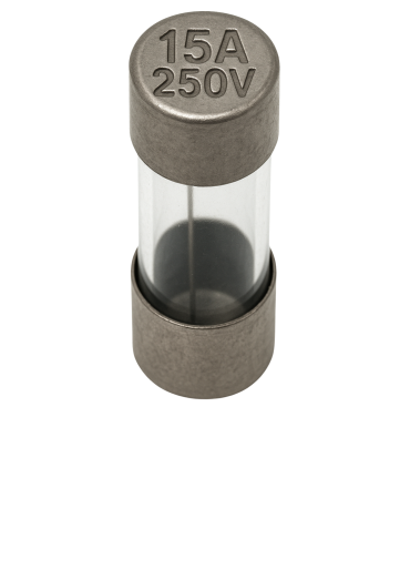FUSIVEL DE VIDRO 6X32 RAP 15A 250V V-3AGKF 15A 250V 047.037