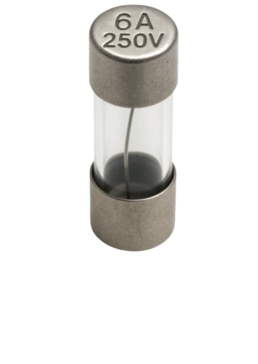 FUSIVEL DE VIDRO 6X32 RAP 6A 250V V-3AGKF 6A 250V DEKFUSE 047.028