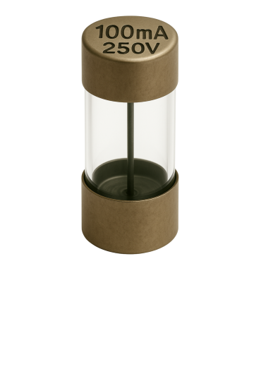 FUSIVEL DE VIDRO 6X32 RAP 100MA 250V V-3AGKF 100MA250V DEKFUSE 047.016