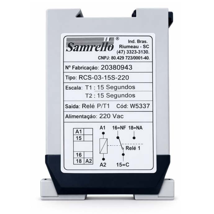 RELE CICLICO RCS-03-15S-220 220VCA T1 T2 5337 025.082