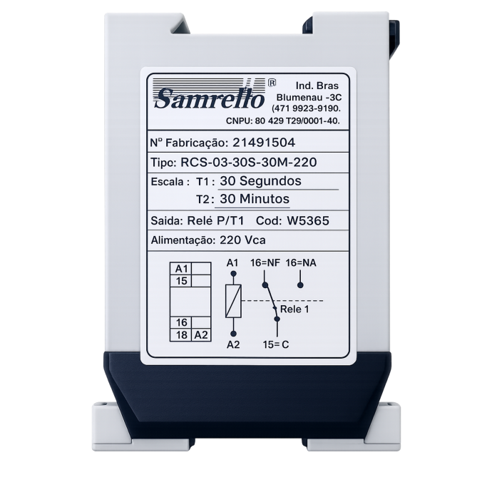 RELE CICLICO RCS-03-30S-30M-220 ALIM 220VCA/60HZ 5365 025.238