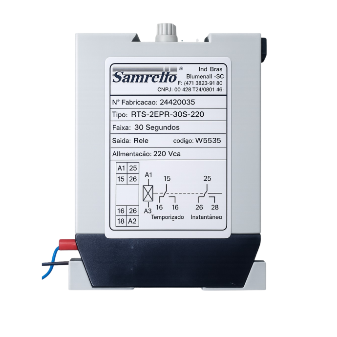 RELE TEMP 30S 220VCA RTS-2EPR-30S-220 5535 025.135