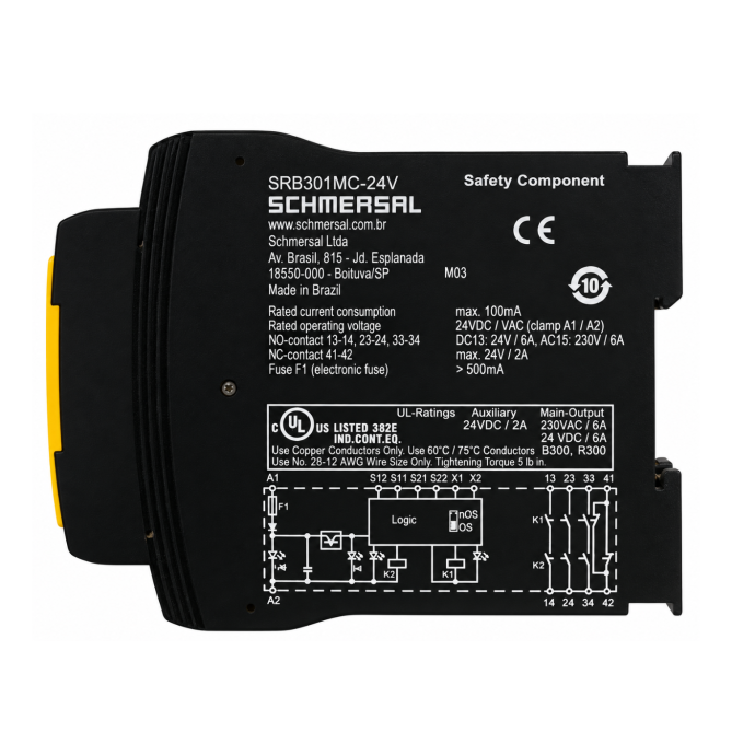 RELE SEGURANÇA SRB 301MC-24V 13625403 023.057