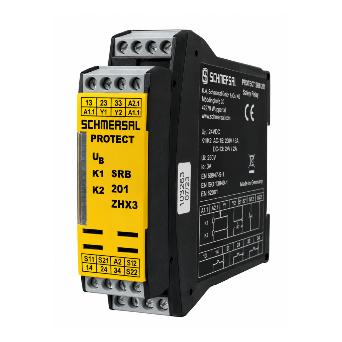 RELE SEGURANÇA SRB 201 ZHX3 24VDC 13623703 023.092