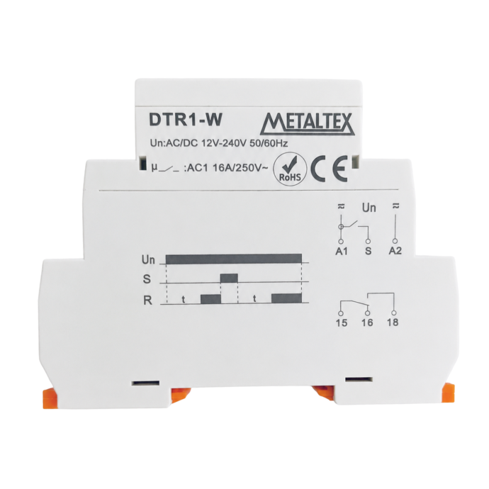DTR1-W RELE TEMP RETD ENERG 0,1S A 240H 12-240VCA/CC I21712 025.279