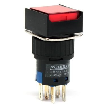 BOTÃO ILUM 24VCC VERMELHO RET/QUAD P16-IS7-R2 MTX 008.246