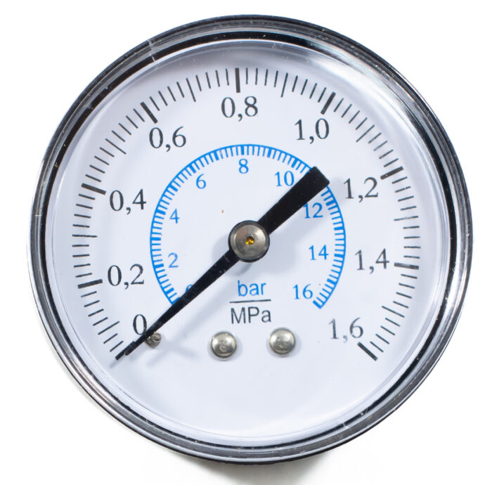 MANOMETRO HORIZONTAL 1/4 16 BAR 500.481