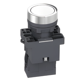 BOTAO LUMINOSO 22MM BRANCO NA 24VCA/CC 008.331