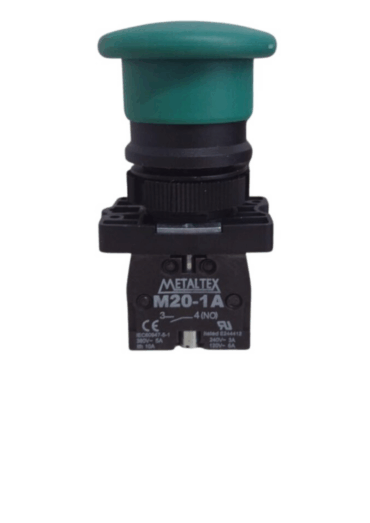 BOTAO PULSADO COGUMELO 22MM VD 1NA P30AMR-G-1A I23267 011.055