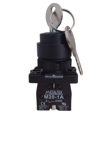 SELETORA C/ CHAVE 22MM 2 POS P20KNR2-B-1A I23300 012.611