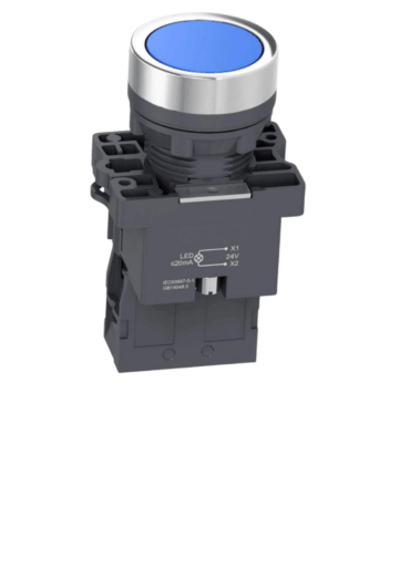 BOTÃO LUMINOSO AZUL 24V 008.335