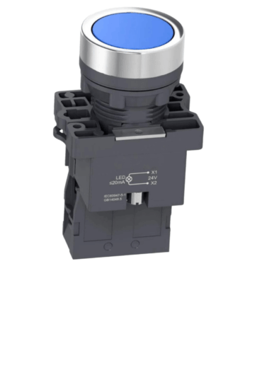 BOTAO LUMINOSO AZUL 1NA 220-230VCA 008.336