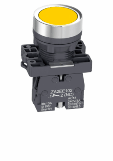 BOTÃO RETORNO POR MOLA AMARELO 1NA 008.324