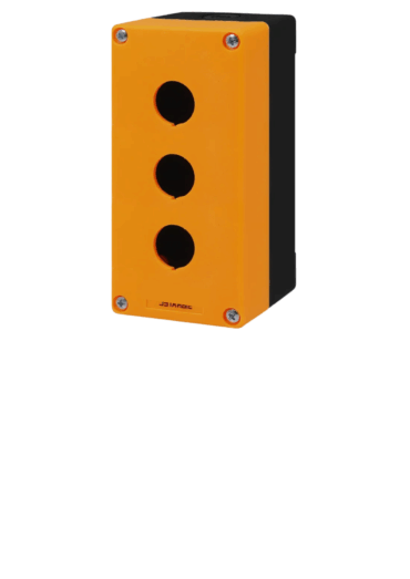 CAIXA PLASTICA 3 FUROS 22MM TAMPA AMARELA 1203301 028.074