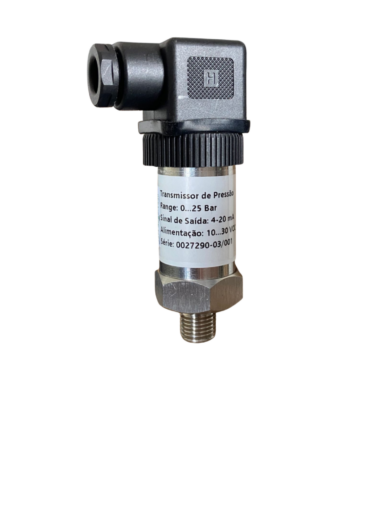 TRANSDUTOR PRESSAO 0 A 25 BAR 4-20MA ROSCA 1/4 PRESSURE LEFOO 040.046