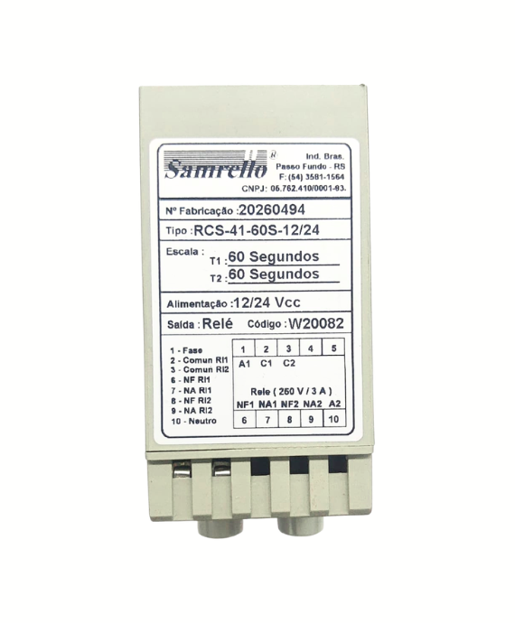 RELE TEMP CICLICO 12 A 24VCC 60S RCS-41-60S-12/24 20082 SAM 025.290