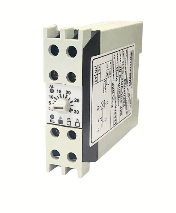 RELE TEMPORIZADOR RTS-2DA-30S-220 BOTÃO PARTIDA 5411 SAM 025.168