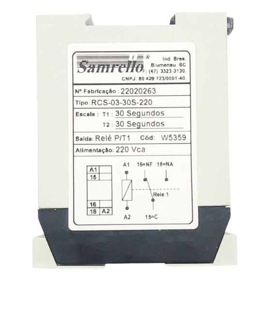 RELE CICLICO RCS-03-30S-220 ALIM 220VCA T1 E T2 30S 5359 025.055