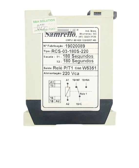 RELE TEMPORIZADOR RCS-03-180S-220 5351 SAM 025.284