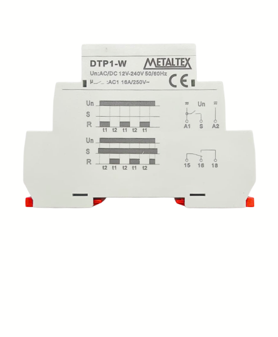 RELE PULSA D 2T 0,1S A 2400HS 12-240VCA/CC DTP1-W I23770 025.130