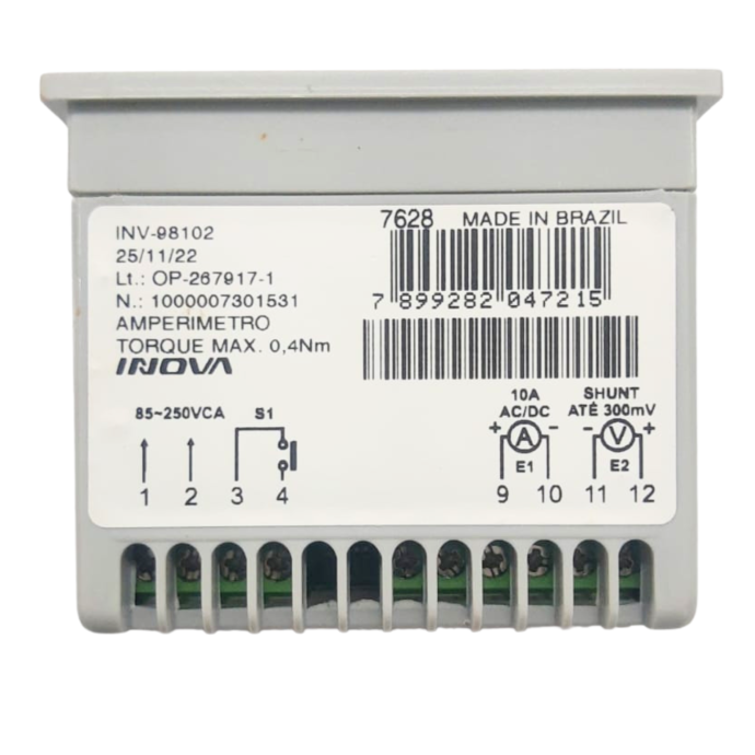 AMPERIMETRO DIG INV-98 98102 220VCA 7628 098.008