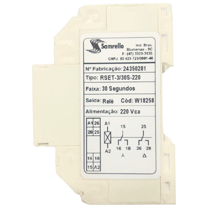 RELE TEMP ESTRELA TRIÂNGULO RESET-3/30S-220VCA 18258 025.161