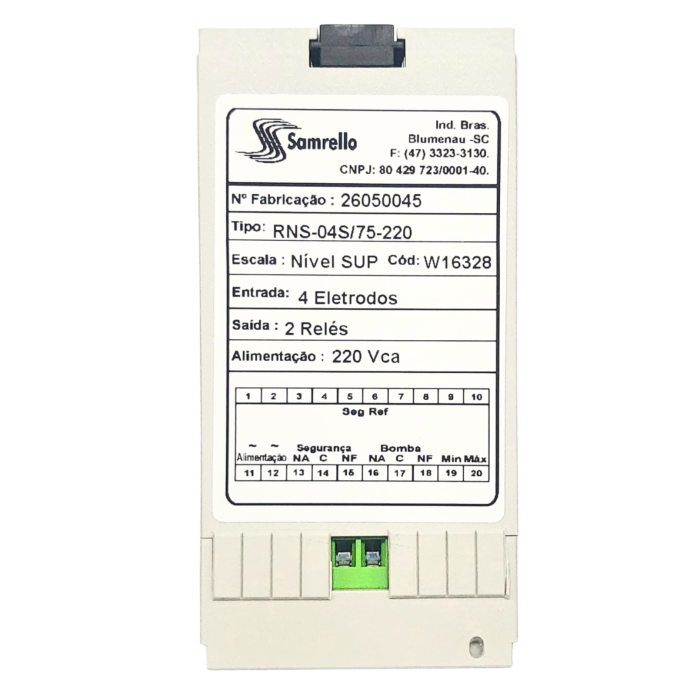 RELE DE NIVEL RNS-04S/75-220 ALM 220VCA 16328 024.006