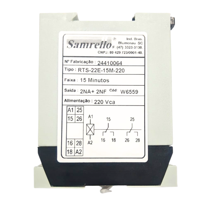 RELE TEMP RTS-22E-15M-220 RETARDO ENERG 6559 025.194