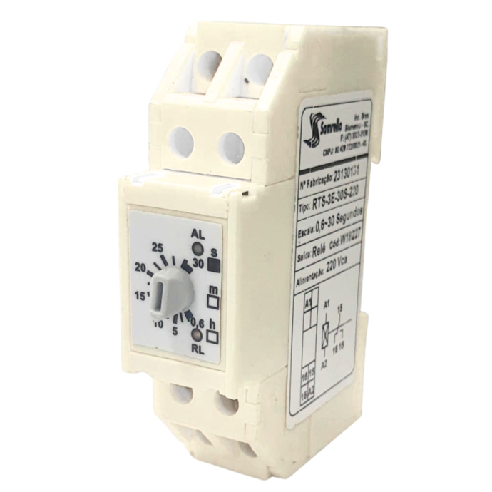 RELE TEMPORIZADOR RTS-3E-30S-220VCA RETARDO NA 18227 025.096